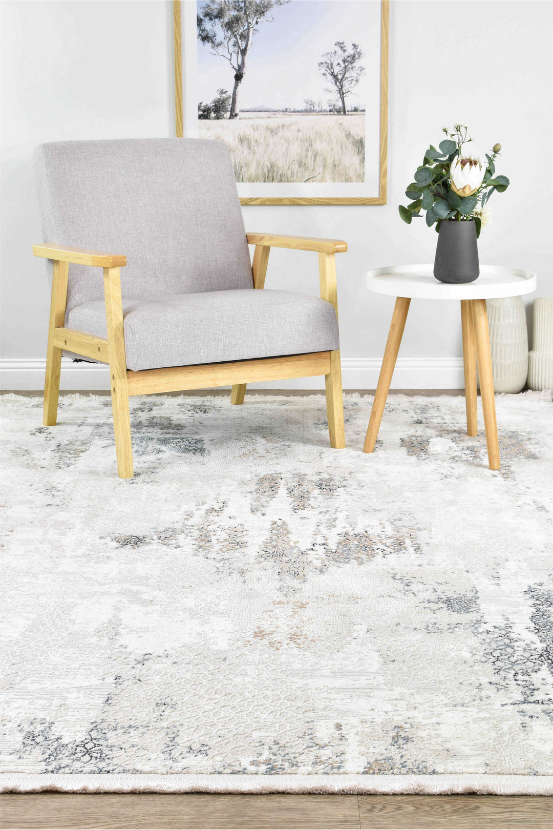 Granada Dove Grey Rug - Turkish-inspired modern rug from Treasures of Turkey