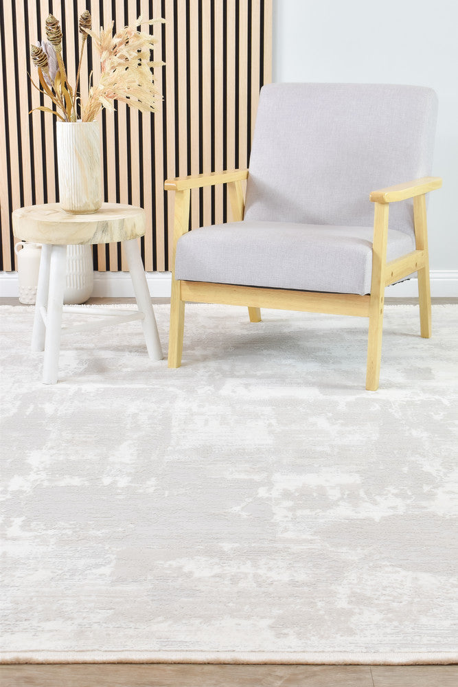Eternal Azure Cream Contemporary Rug - Turkish-inspired modern rug from Treasures of Turkey