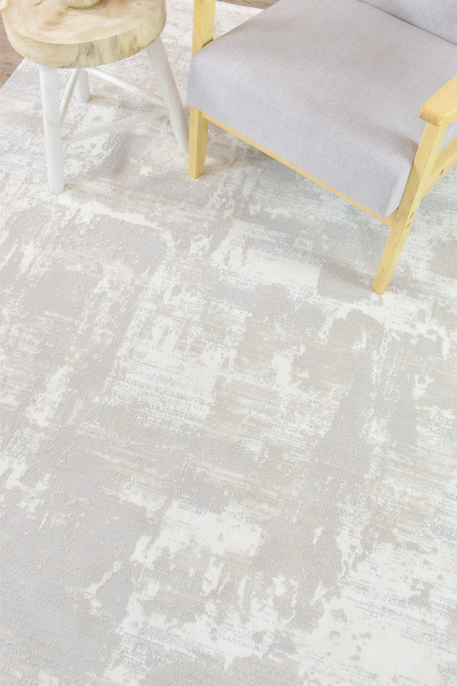 Eternal Azure Cream Contemporary Rug - Turkish-inspired modern rug from Treasures of Turkey