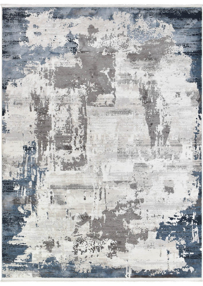 Eternal Azure Navy Contemporary Modern Rug – Treasures of Turkey