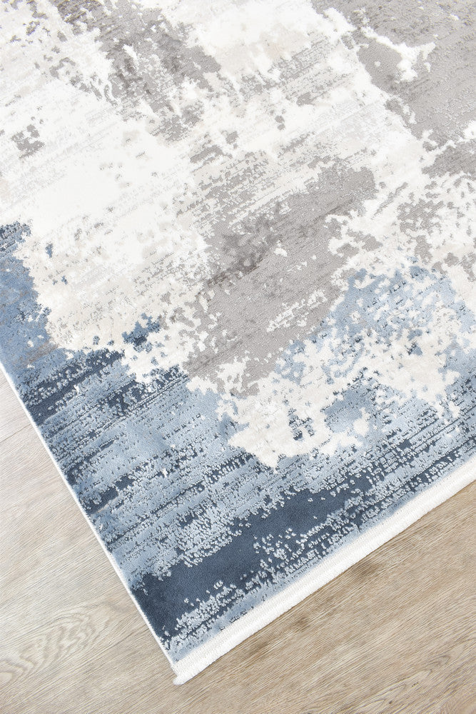 Eternal Azure Navy Contemporary Rug - Turkish-inspired modern rug from Treasures of Turkey