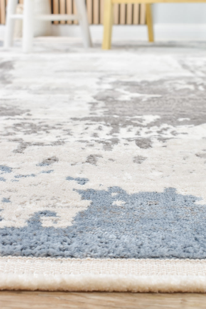 Eternal Azure Navy Contemporary Rug - Turkish-inspired modern rug from Treasures of Turkey