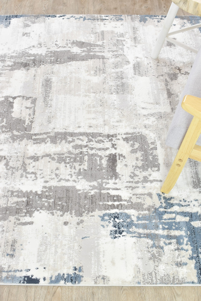 Eternal Azure Navy Contemporary Rug - Turkish-inspired modern rug from Treasures of Turkey