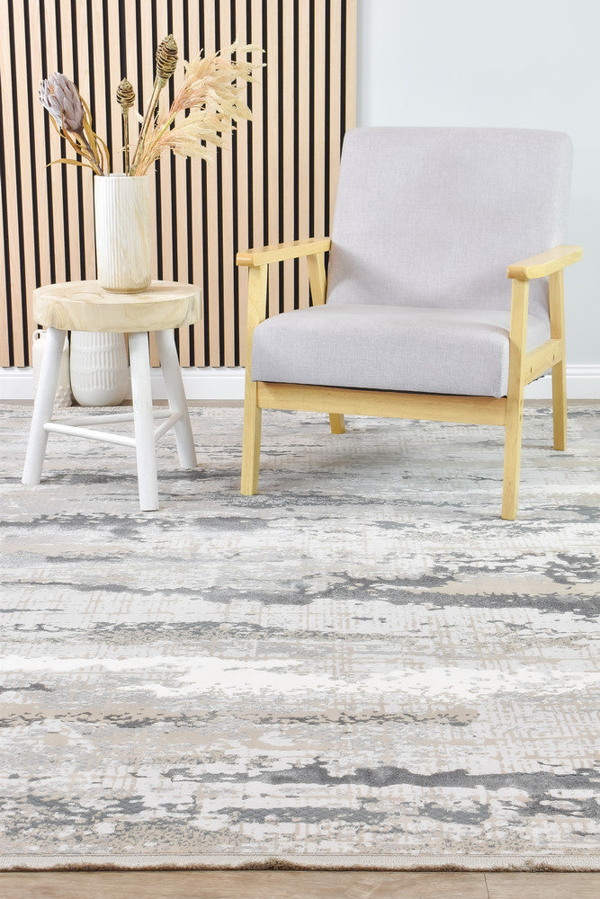 Eden Viscose Blend Grey Textured Rug - Turkish-inspired modern rug from Treasures of Turkey