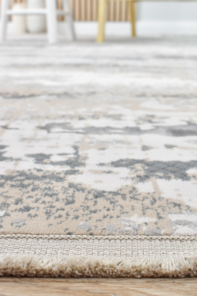 Eden Viscose Blend Grey Textured Rug - Turkish-inspired modern rug from Treasures of Turkey