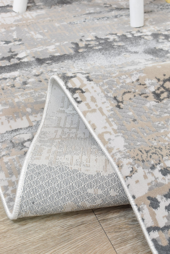 Eden Viscose Blend Grey Textured Rug - Turkish-inspired modern rug from Treasures of Turkey