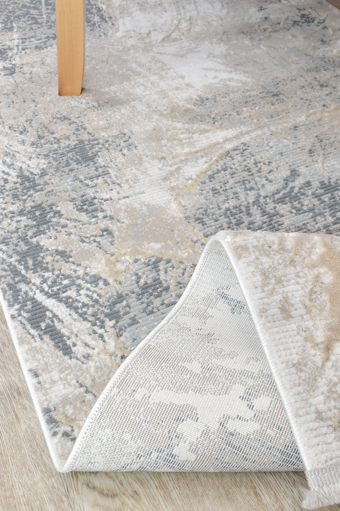 Eden Silk Touch Beige Hallway Runner - Turkish-inspired hallway runner rug from Treasures of Turkey