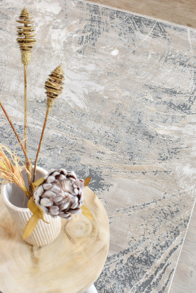 Eden Silk Touch Beige Modern Rug - Turkish-inspired modern rug from Treasures of Turkey