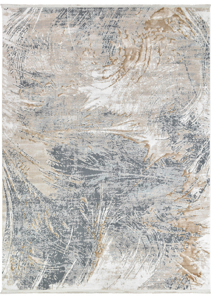 Eden Silk Touch Grey Beige Modern Rug – Treasures of Turkey