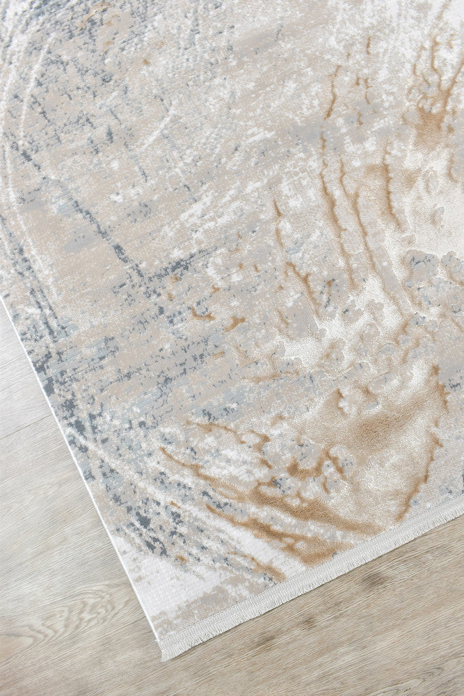 Eden Silk Touch Grey Beige Modern Rug - Turkish-inspired modern rug from Treasures of Turkey