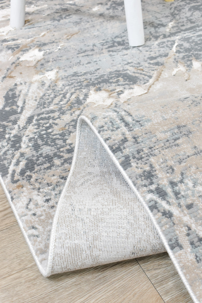 Eden Silk Touch Grey Beige Modern Rug - Turkish-inspired modern rug from Treasures of Turkey