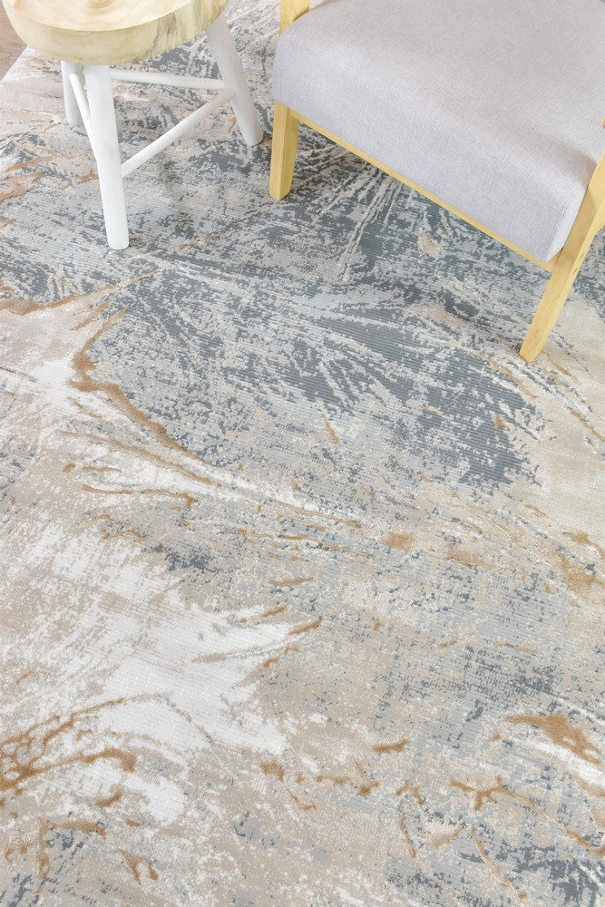 Eden Silk Touch Grey Beige Modern Rug - Turkish-inspired modern rug from Treasures of Turkey
