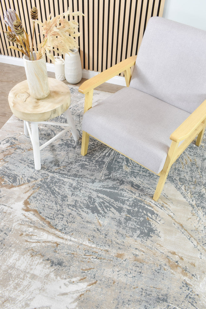 Eden Silk Touch Grey Beige Modern Rug - Turkish-inspired modern rug from Treasures of Turkey