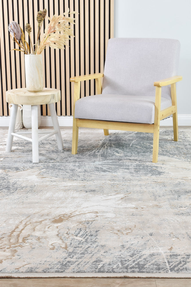 Eden Silk Touch Grey Beige Modern Rug - Turkish-inspired modern rug from Treasures of Turkey