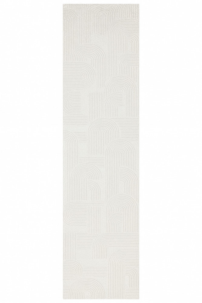 Ontario Silk Cream Luxe Modern Hallway Runner Rug – Treasures of Turkey Australia