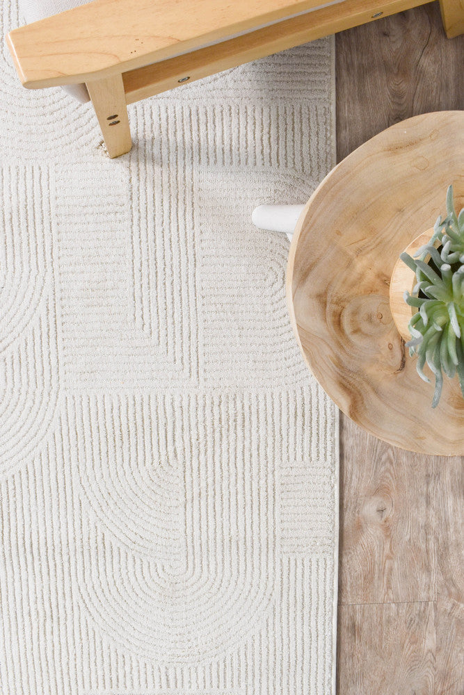 Ontario Silk Cream Luxe Modern Hallway Runner Rug – Treasures of Turkey Australia