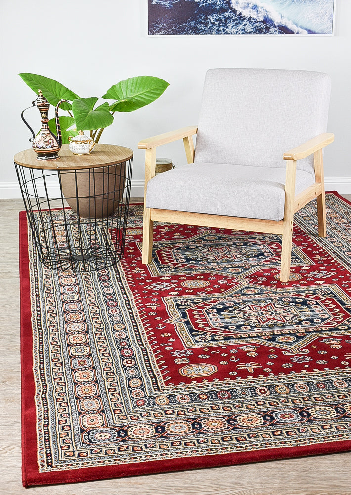 PinnaclePlaza Medallion Rug - Turkish-inspired traditional rug from Treasures of Turkey