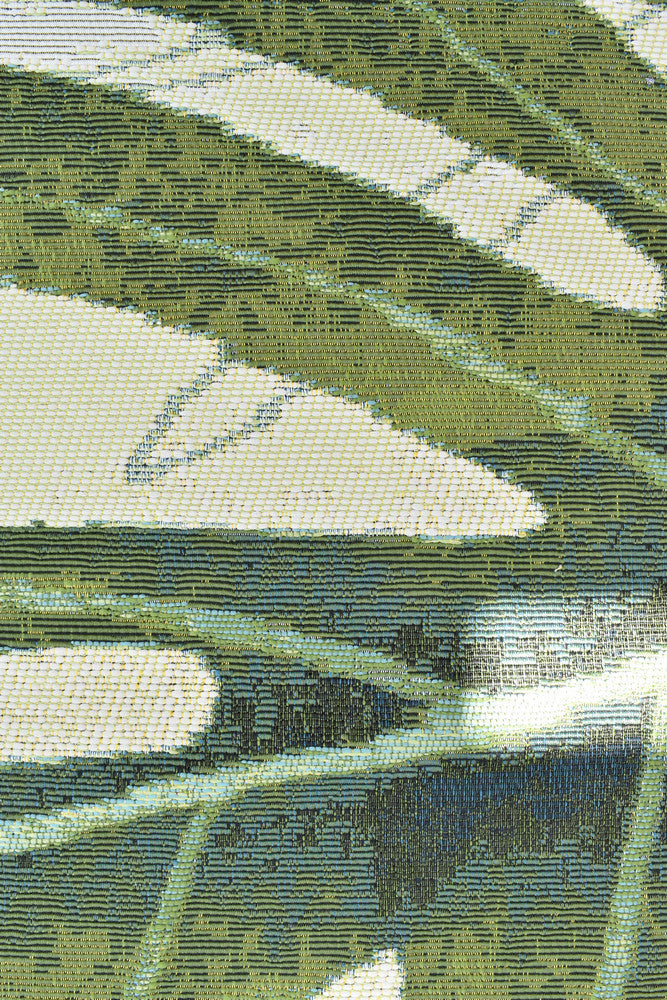 Paradise Tropics Cream Green Botanical Outdoor Rug – Treasures of Turkey Australia