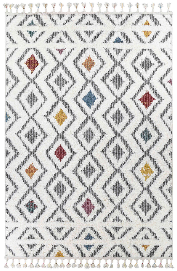 Eden Diamond Rug - Turkish-inspired shaggy rug from Treasures of Turkey