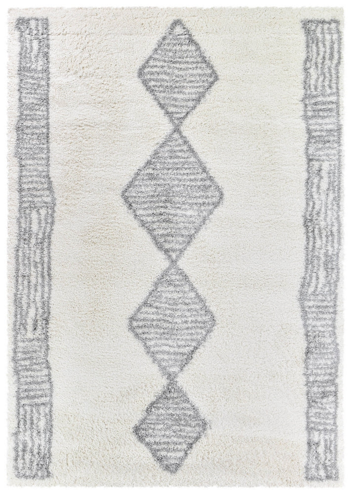 Palermo Shaggy Rug Grey - Turkish-inspired shaggy rug from Treasures of Turkey