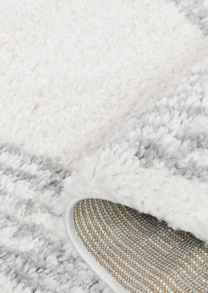 Palermo Shaggy Rug Grey - Turkish-inspired shaggy rug from Treasures of Turkey