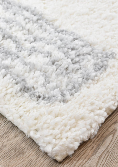 Palermo Shaggy Rug 0B461A Grey