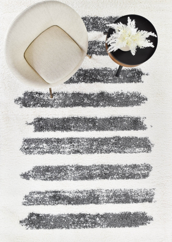 Palermo Shaggy Rug Dark Grey - Turkish-inspired shaggy rug from Treasures of Turkey
