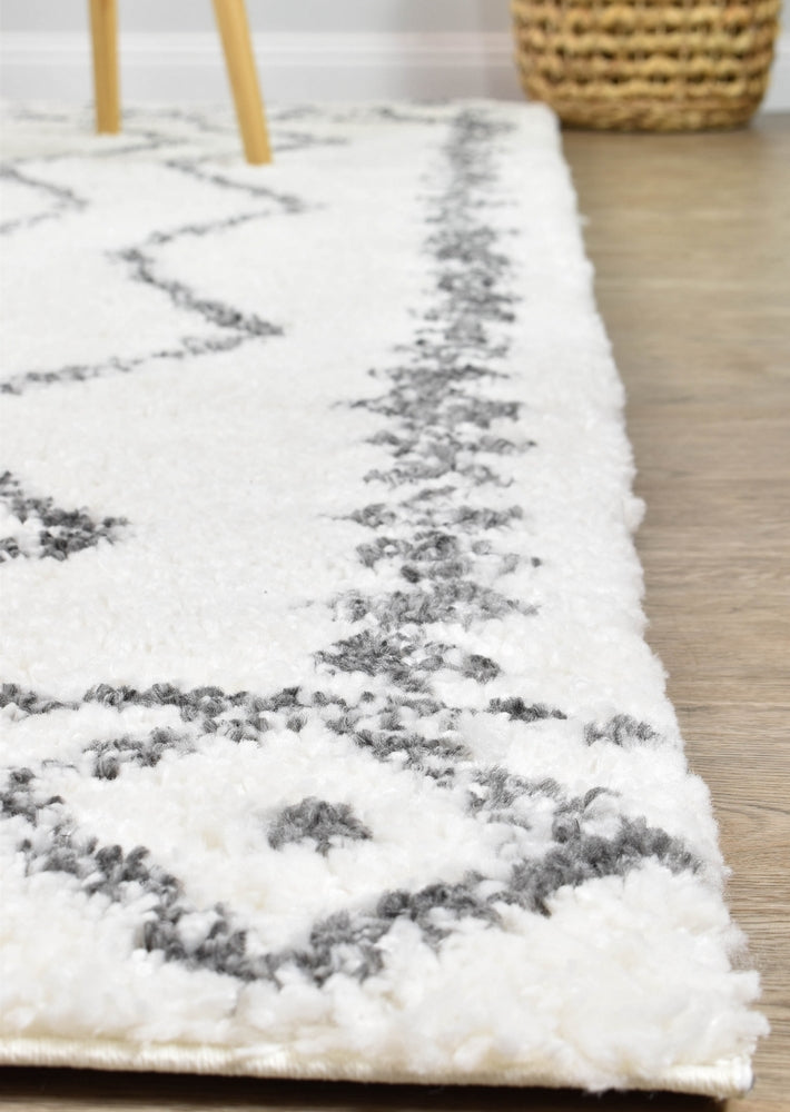 Palermo Shaggy Rug Dark Grey - Turkish-inspired shaggy rug from Treasures of Turkey