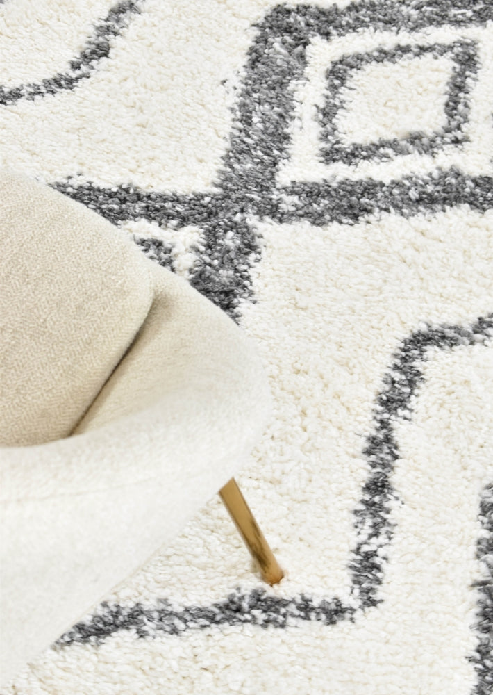 Palermo Shaggy Rug Dark Grey - Turkish-inspired shaggy rug from Treasures of Turkey