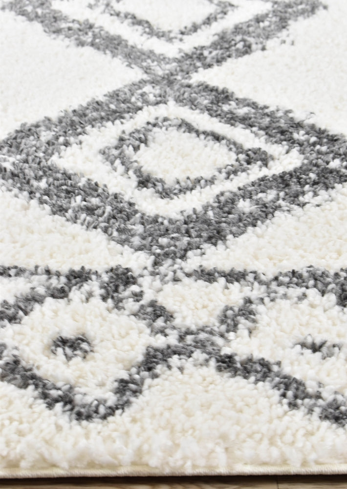 Palermo Shaggy Rug Dark Grey - Turkish-inspired shaggy rug from Treasures of Turkey
