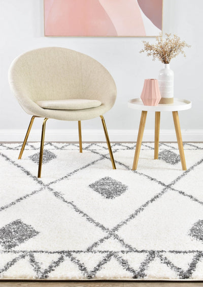 Palermo Shaggy Rug 0B586A Dark Grey