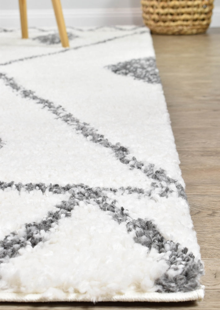 Palermo Shaggy Rug Dark Grey - Turkish-inspired shaggy rug from Treasures of Turkey