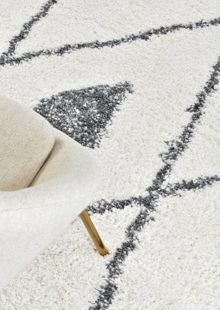Palermo Shaggy Rug Dark Grey - Turkish-inspired shaggy rug from Treasures of Turkey