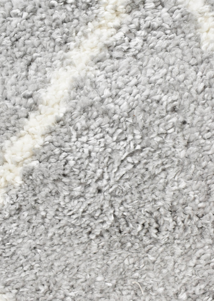 Palermo Shaggy Rug Grey - Turkish-inspired shaggy rug from Treasures of Turkey