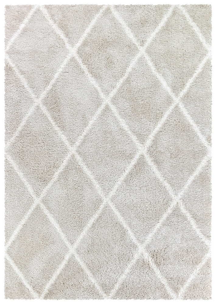 Palermo Shaggy Rug Cream Beige - Turkish-inspired shaggy rug from Treasures of Turkey