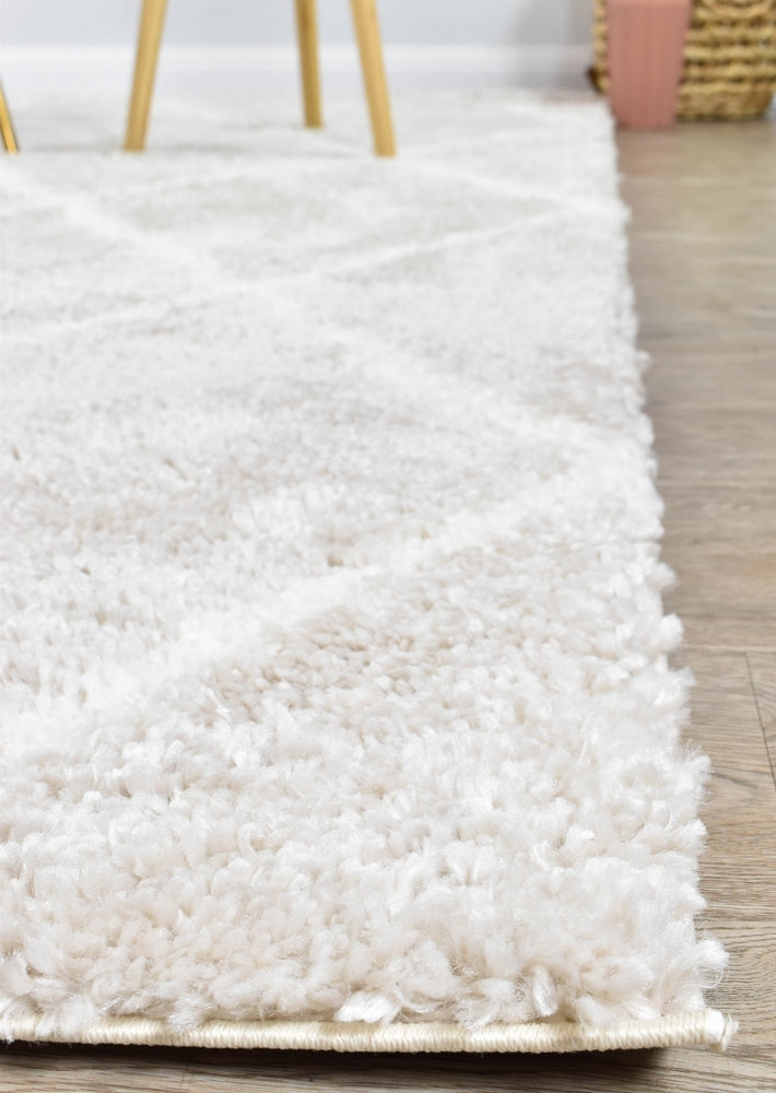 Palermo Shaggy Rug Cream Beige - Turkish-inspired shaggy rug from Treasures of Turkey
