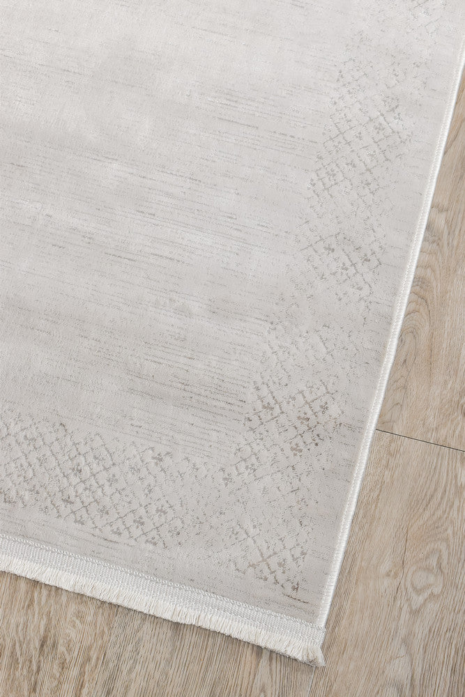 Eden Silk Touch Natural Beige Hallway Runner - Turkish-inspired hallway runner rug from Treasures of Turkey