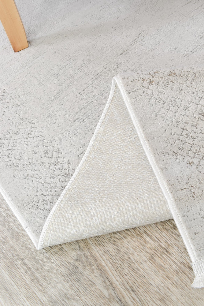 Eden Silk Touch Natural Beige Hallway Runner - Turkish-inspired hallway runner rug from Treasures of Turkey