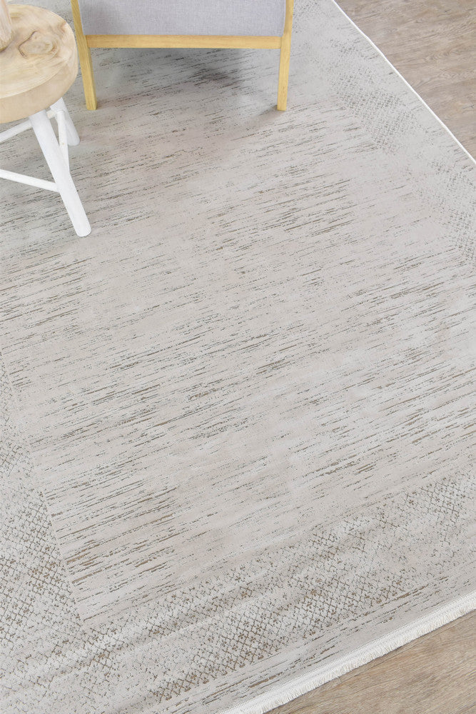 Eden Silk Touch Beige Natural Modern Rug - Turkish-inspired modern rug from Treasures of Turkey
