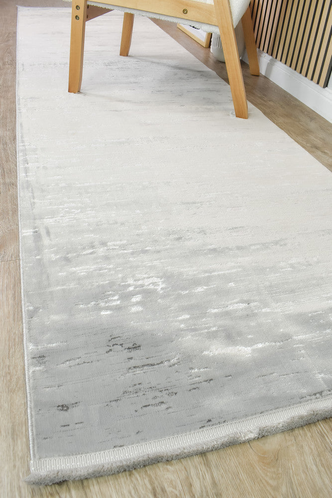 Eden Silk Touch Grey Hallway Runner - Turkish-inspired rug rug from Treasures of Turkey