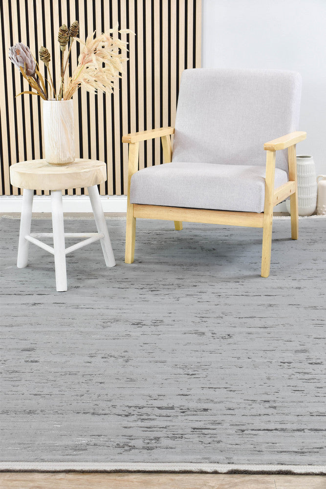 Eden Silk Touch Grey Modern Rug - Turkish-inspired modern rug from Treasures of Turkey