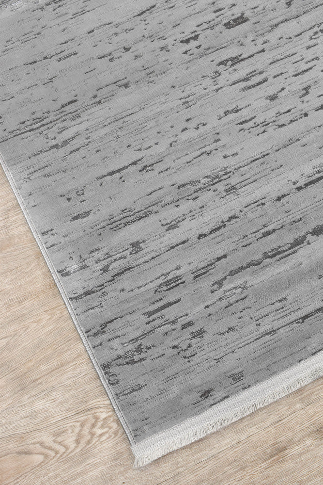 Eden Silk Touch Grey Modern Rug - Turkish-inspired modern rug from Treasures of Turkey