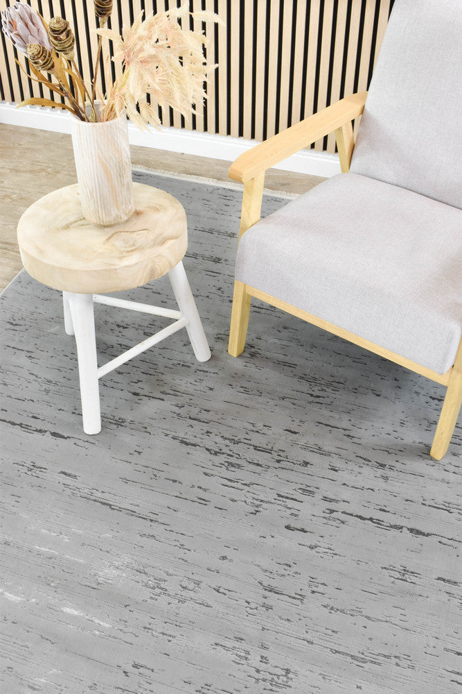Eden Silk Touch Grey Modern Rug - Turkish-inspired modern rug from Treasures of Turkey
