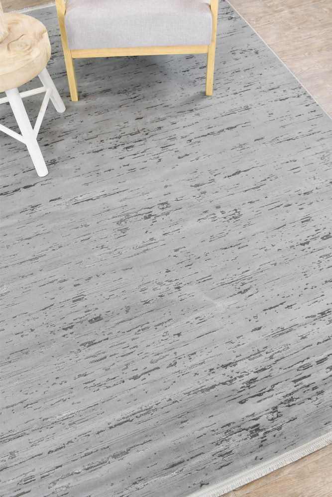 Eden Silk Touch Grey Modern Rug - Turkish-inspired modern rug from Treasures of Turkey