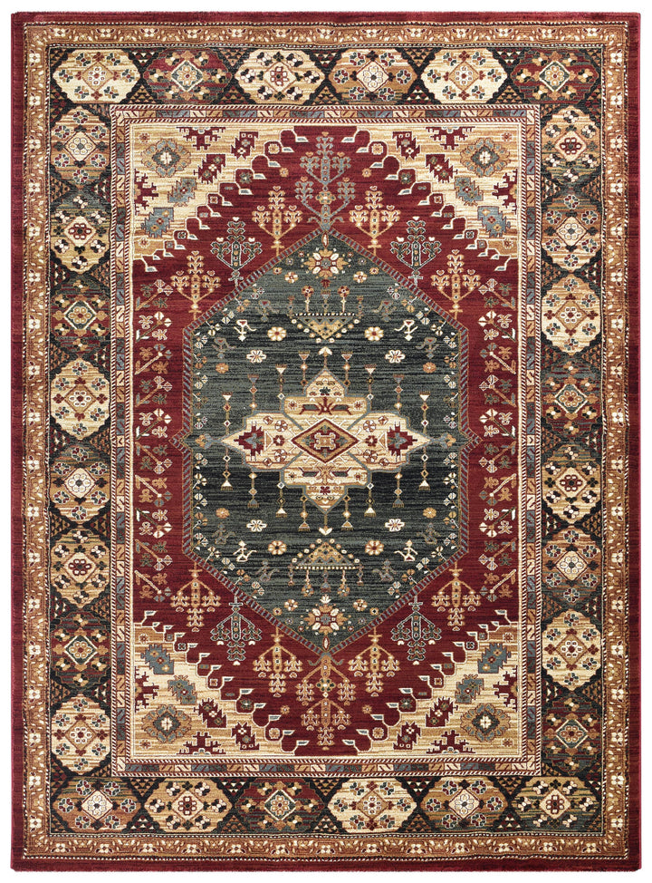 Cappadocia Traditional Red Rug - Turkish-inspired traditional rug from Treasures of Turkey
