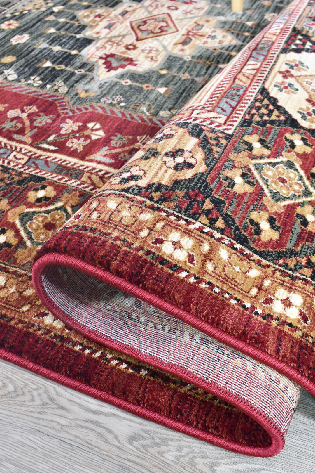 Cappadocia Traditional Red Rug - Turkish-inspired traditional rug from Treasures of Turkey