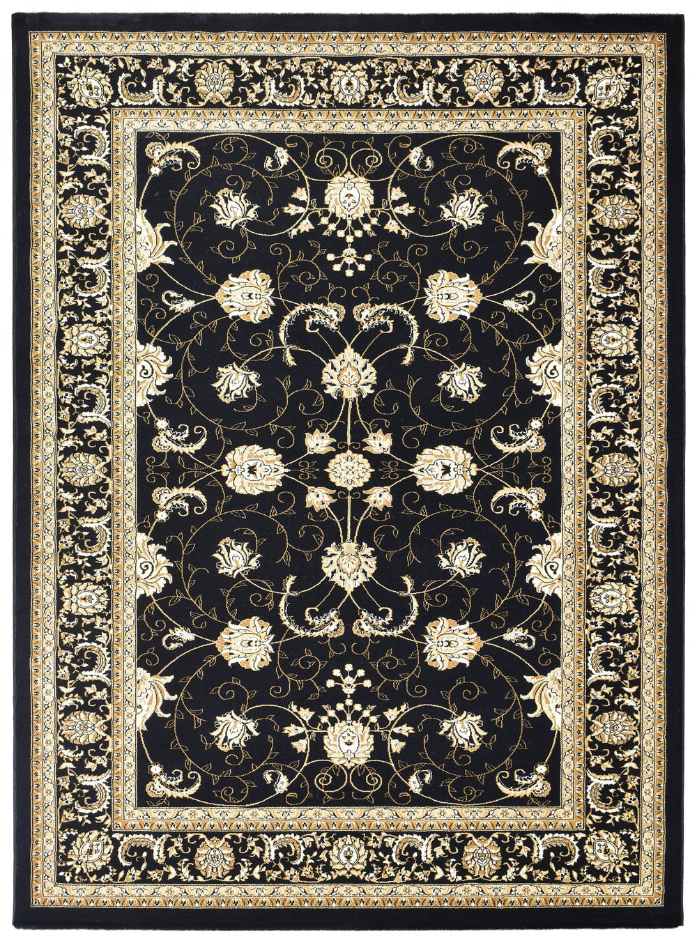 Cappadocia Black Rug - Turkish-inspired traditional rug from Treasures of Turkey