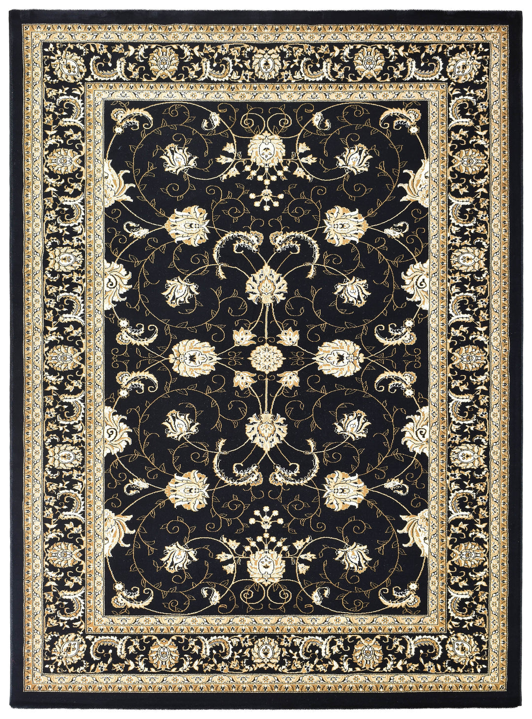 Cappadocia Black Rug - Turkish-inspired traditional rug from Treasures of Turkey