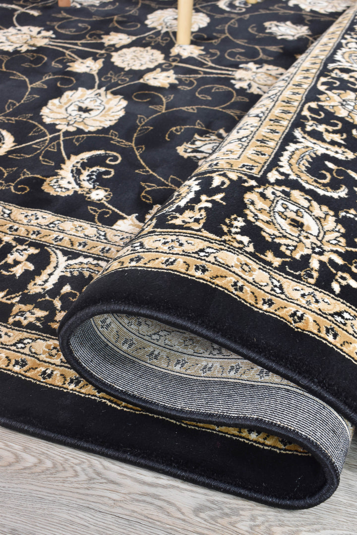 Cappadocia Black Rug - Turkish-inspired traditional rug from Treasures of Turkey