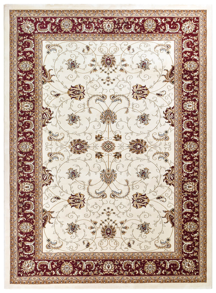 Cappadocia Cream Red Rug - Turkish-inspired traditional rug from Treasures of Turkey